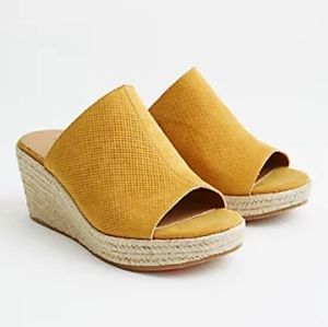 Espadrille Mule Wedge - Mustard (Ww